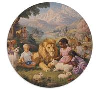 1000pcs (67.5x67.5cm) A Scene of Harmony between Humans And Animals. Puzzle DIY-Puzzle Für Erwachsene