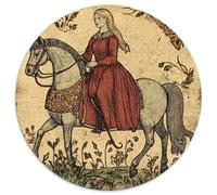 1000pcs (67.5x67.5cm) Puzzles,für Erwachsene Und Teenager Frauen zu Pferd,Mittelalterliche Kunst