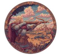 1000pcs (67.5x67.5cm) Puzzles, Puzzles Für Erwachsene Und Teenager A Man in Medieval Armor Holding A Crossbow