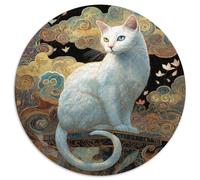 1000pcs (67.5x67.5cm) Puzzles, Puzzles Für Erwachsene Und Teenager Elegant White Cat
