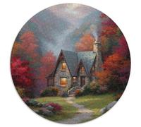1000pcs (67.5x67.5cm) Romantic Mountain Cabin in The Blue Ridge Mountains Puzzle DIY-Puzzle Für Erwachsene