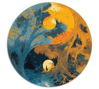 1000pcs (67.5x67.5cm) The Tai Chi Yin-Yang Symbol, with A Blue-green Tree Canopy Puzzle DIY-Puzzle Für Erwachsene