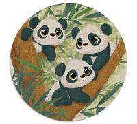 1000pcs (67.5x67.5cm) Three Cute Panda Babies with Big Eyes Puzzle DIY-Puzzle Für Erwachsene