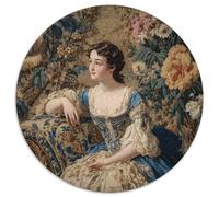 1000pcs (67.5x67.5cm) Young Girl Sitting Next to Floral Decoration Puzzle DIY-Puzzle Für Erwachsene