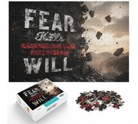 1000pcs (70x50cm) 1000 Piece Jigsaw, Fear Kills Dreams | For adults who enjoy puzzles over the holidays, this adult jigsaw puzzle with 1000 pieces fits long December evenings.