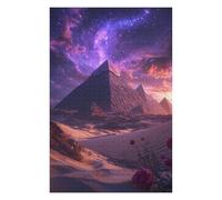 1000pcs(75x50cm) Adult Puzzles Pyramids in The Desert with Roses Jigsaw for Adults Brain Teaser Game For Family Fun Gifts for Friends And Family 1000pcs(75x50cm)