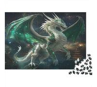 1000pcs (75x50cm) Ancient Dragon in Armor-Temple Under The Starry Sky Puzzle DIY-Puzzle Für Erwachsene