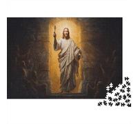 1000pcs (75x50cm) Jesus Holding The Golden Key Puzzle Prison Door DIY-Puzzle Für Erwachsene
