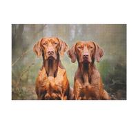 1000pcs(75x50cm) Jigsaw Puzzles for Adults Hungarian Vizsla Dogs Puzzle for Adults Hands-on Game Improve Memory Unique Gifts for Birthday And Christmas 1000pcs(75x50cm)