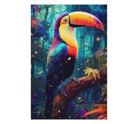 1000pcs(75x50cm) Jigsaw Puzzles for Adults Teenagerss Rainbow Toucan in Amazon Rainforest Jigsaw for Adults Family Games Stress Reliever for Is Ideal As A Gift 1000pcs(75x50cm)