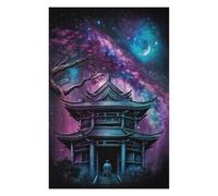 1000pcs(75x50cm) Jigsaw Puzzles for Teenagerss Serene Pagoda Under Celestial Sky Jigsaw for Adults Toy Wall Decor Home Decoration Deal As Gifts for The Whole Family 1000pcs(75x50cm)