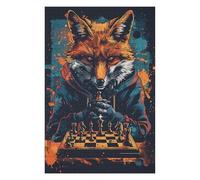 1000pcs(75x50cm) Jigsaws for Teenagerss Puzzle Fox Master Chess Strategy Adult Puzzles Relaxing Games Wall Art Unique Gifts for Birthday And Christmas 1000pcs(75x50cm)