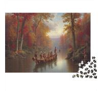 1000pcs (75x50cm) Native Americans Puzzle 19th Century Tribal Costume DIY-Puzzle Für Erwachsene