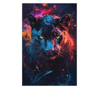1000pcs(75x50cm) Puzzle For Teenagerss Colorful Panther Portrait Puzzle for Adults Family Game Perfect Decoration Parent-child Interaction 1000pcs(75x50cm)