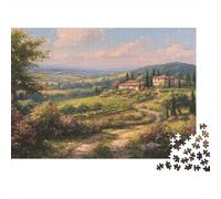 1000pcs (75x50cm) Puzzles, Puzzles Für Erwachsene Und Teenager Ancient Italian Villa-Rose Field