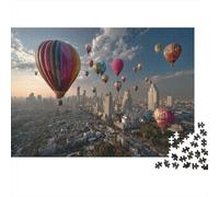1000pcs (75x50cm) Puzzles, Puzzles Für Erwachsene Und Teenager Bangkok Skyline - Balloons Flying in The Sky