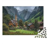 1000pcs (75x50cm) Puzzles, Puzzles Für Erwachsene Und Teenager Picturesque Alpine Village