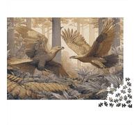1000pcs (75x50cm) Puzzles, Puzzles Für Erwachsene Und Teenager Two Golden Eagles Fighting in The Forest
