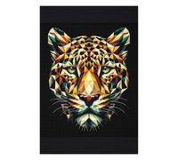 1000pcs(75x50cm) Rompecabezas Para Adolescentes Geometric Jaguar Rompecabezas Para Adultos Juego Familiar Una Obra De Arte Regalos Únicos Para Cumpleaños