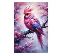 1000pcs(75x50cm) Rompecabezas Para Adultos Crimson Budgerigar Perched Rompecabezas Para Adultos Juegos Familiares Desafío Difícil Regalos Únicos Para Cumpleaños Y Navidad 1000pcs(75x50cm)