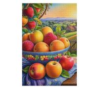 1000pcs(75x50cm) Rompecabezas Para Adultos Fruit Bowl with Countryside View Rompecabezas Para Adultos Juego Familiar Una Obra De Arte Regalos Únicos Para Cumpleaños Y Navidad 1000pcs(75x50cm)