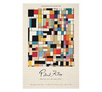 1000pcs(75x50cm) Rompecabezas Para Adultos Y Adolescentes Paul Klee Retrospective Exhibition Poster Rompecabezas Para Adultos: Un Juego Práctico. Una Obra De Arte Ideal Como Regalo 1000pcs(75x50cm)