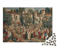 1000pcs (75x50cm) Summer Harvest Festival in A Medieval Village Puzzle DIY-Puzzle Für Erwachsene