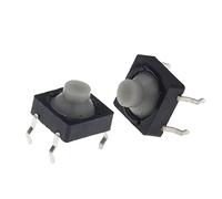 1000PCS 8x8x5MM 4 Pins Conductive Silicone Soundless Tactile Tact Push Button Micro Switch Self-Reset
