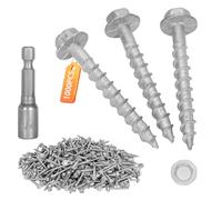 1000pcs #9 x 1-1/2" Joist Hanger Screws, Silver / 0.370"-Dia Heavy-Duty Deck Screw, Replace for Simpson 9112R500 Joist Hanger Connector Screws & 10DNails,1/4" Hex Socket Wood Screws