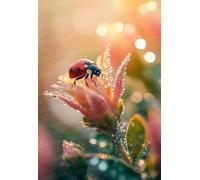 1000pcs A Ladybug On A Flower Adult Puzzle with Stunning Artwork - for Lasting Fun and Display -Challenging Family Activity Challenging Brain Exercise, for Puzzle Lovers