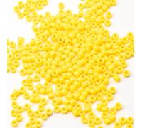1000Pcs Acrylic Yellow Kandi Pony Beads Bulk for Friendship Bracelet Making