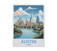 1000Pcs，Austin Texas，Jigsaw Adult Decompression Game Puzzle Students Toy for Children Christmas Birthday Gifts（50x70cm）-FH84