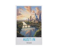 1000Pcs，Austin Texas，Jigsaw Adult Decompression Game Puzzle Students Toy For Children Christmas Birthday Gifts（75x50cm）-GJ63