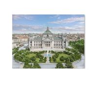 1000Pcs,Berlin - Reichstag Seen from the Victory Column,Jigsaw Adult Decompression Game Puzzle Students Toy For Children Christmas Birthday Gifts(75x50cm)-AA27