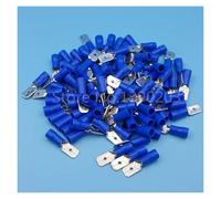 1000Pcs Blue 6.3mm Male MDD2-250 16-14AWG Spade Insulated Quick Disconnects Wire Crimp Terminals EKFBQBGW