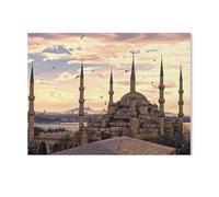 1000Pcs，Blue Mosque, Istanbul，Jigsaw Adult Decompression Game Puzzle Students Toy For Children Christmas Birthday Gifts（75x50cm）-L64