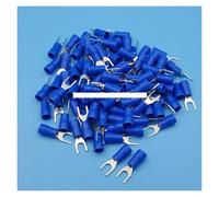 1000Pcs Blue SV2-4 Furcate Pre-Insulating Fork Spade 16~14AWG Wire Crimp Terminals Connector CZAOINCU