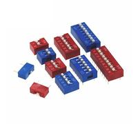 1000pcs Blue Toggle Switch Spacing 2.54mm DIP Dial The Code Switch 1 2 3 4 5 6 7 8 9 10 12 PIN Quick Switch (Color : Blue, Size : 1000pcs 10p)(1000pcs 3p)