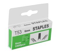 1000pcs/box T53/T47 Staples, 6/8/10mm Electric Stapler Steel Nails Replacement, for 4.2V Nail Gun Woodworking Tools (T53/8MM)