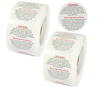 1000pcs Candle Warning Labels 1.5 inch Round Glossy Label Waterproof Wax Melt Safety Stickers for Candle Jars, Tins, Votives, Containers, Homemade DIY Candle Making