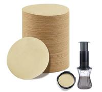 1000pcs Coffee Filters Papers Compatible with AeroPress Standard Portable Coffee Maker, Unbleached Natural Paper Filters for AeroPress Espresso Machine, Primary Colour