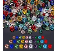 1000PCS Crystal Glass Beads, Faceted Rondelle & Seed Beads, Mixed Coloured, Bracelet, Necklace & Craft Beads