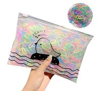 1000pcs Disposable Elastic Hair Bands Colorful Rubber Hair Ties for Girls Kids Rainbow Accessories Soft Fashion Bands for Toddler Infant Children (C, One Size)