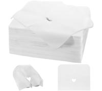 1000PCS Disposable Face Cradle Covers, Disposable Massage Table Cover, Single Use Massage Bed Headrest Cushion Cover, Professional Massage Chair Face Cover for Skincare Beauty Salons