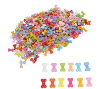 1000PCS Dog Bone Buttons, Multi Color Two Holes Sewing Buttons Sewing DIY Accessories for Scrapbooking Clothes Shoes