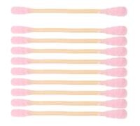 1000pcs Double Headed Spiral Cotton Swabs Pink Makeup Applicators | 3 Inch Long Handle, Dual Tip Design, Travel Touchups, Gentle Care for Delicate Skin and Sensitive Skin