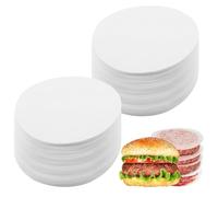 1000Pcs Food Grade Parchment Burger Paper, Non-Stick Burger Paper Sheets Burger Maker Perfect for Foods Separating Patty Meat Beef Cookies Storing Cake Tin Burger Wrapping Sheets