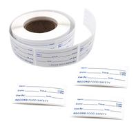 1000Pcs Food Labels, Freezer Labels with Date Stickers - Waterproof Writable for Kitchen, Fridge & Pantry Organization(25x50mm, White)