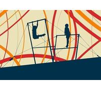 1000pcs Fun Jigsaw Puzzle for Adults Athlete Gymnast Exercises On Professional Gymnastic Uneven Bars Fun Challenging Educational Gift Art Home Decorch