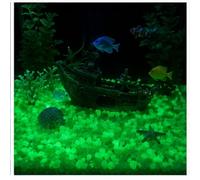 1000PCS Glow in the Dark Pebbles, Fish Tank Stones, Luminous Stones,Luminous Garden Stones DIY Mini Decorative Fish Tank Coloured Stones for Aquarium, Garden Patio Landscape (Green)